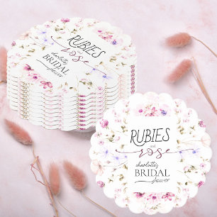 Elegant Blommigt WildblommRuby Ro Möhippa Underlägg Papper