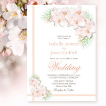 Elegant Blommigten för  Rosa i Bröllop