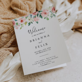 Elegant - Blommigten Hösthösten i Bröllop Program