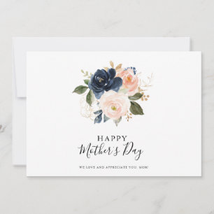 Elegant Blommigten Mors dag vid Rosorna marinflot Kort