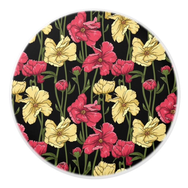 Elegant blommönster 2 knopp (Framsidan)