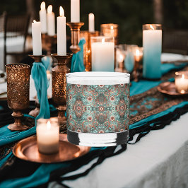 Elegant Blommönster av kopparturkos