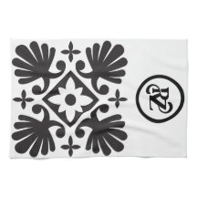 Elegant Blommönster Kitchen Towel