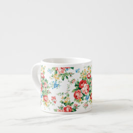 Elegant Blommönster med Ro Design Inslag Espressomugg