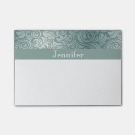 Elegant blommönster post-it block