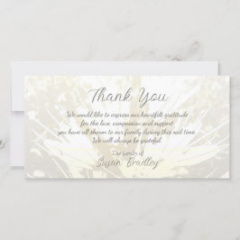 Elegant Blommönster Sympati Tack för P-kort 2 Kort