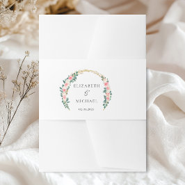 Elegant blommor Arch bröllop Band För Inbjudningskort