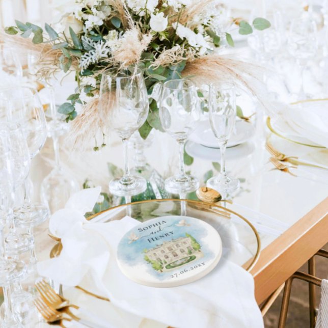 Elegant | Blommor Bröllop Luxury Underlägg (Skapare uppladdad)