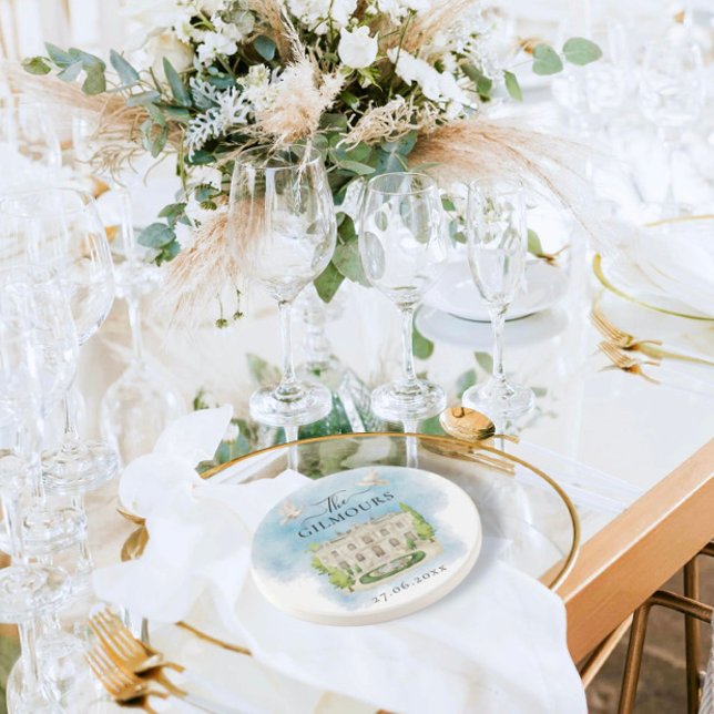 Elegant | Blommor Bröllop Luxury Underlägg (Skapare uppladdad)