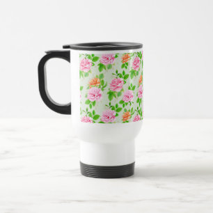 Elegant blomrosor Gröna blad Mönster-23675 Resemugg