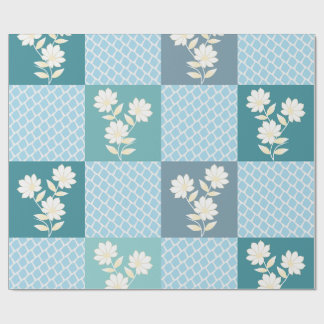 Elegant blomrutmönster sömlös mönster presentpapper