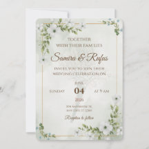 Elegant blomster - Anpassningsbar rustic boho