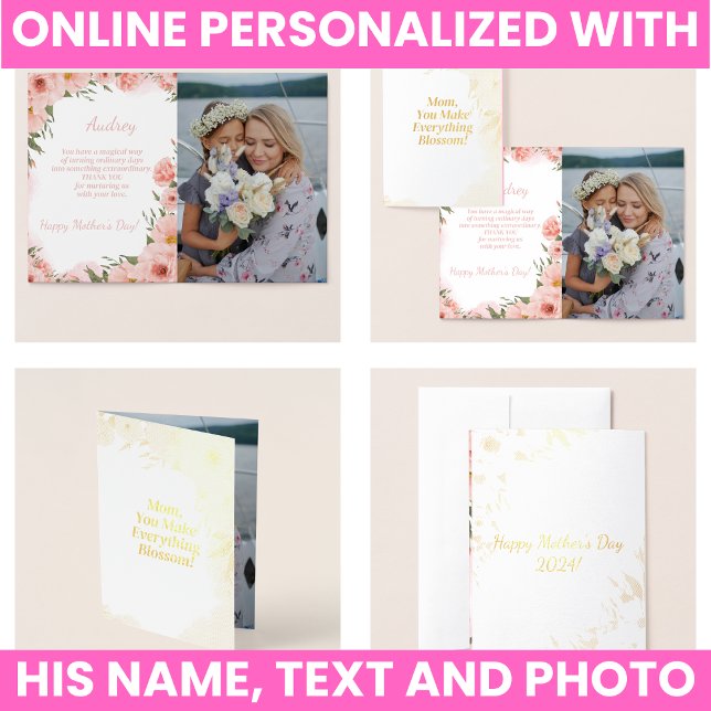 Elegant blomster folierat kort (Elegant Floral Foil Card
)