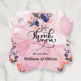 Elegant blomster  gåvor etiketter