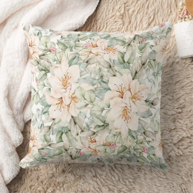 elegant blomster kudde (Filt)