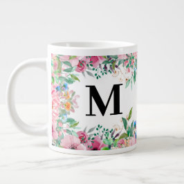 elegant blomster personlig specialmugg jumbo mugg