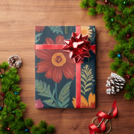 Elegant blomster presentpapper