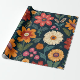 Elegant blomster presentpapper