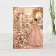 Elegant blomster-Quinceañera Sweet 15 födelsedags-