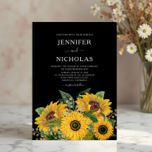 Elegant blomster solros bröllop
