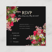 Elegant blomster svart blomma foto bifogad kort