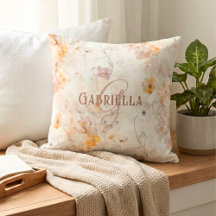 Elegant blomster vattenfärg anpassad monogram