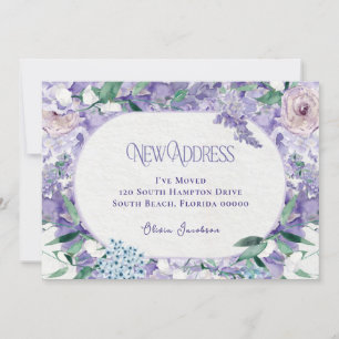 Elegant blomsteradress för nya hem meddelande
