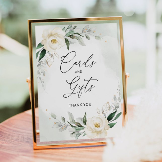 Elegant blomsterarrangemang Kort och presenter Aff Poster (Skapare uppladdad)