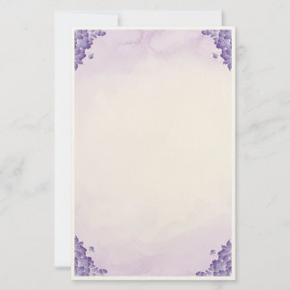 Elegant blomsterbrevpapper brevpapper