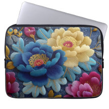 Elegant blomsterbroderad look vintage peony