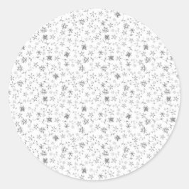 Elegant blomsterbröllopsetikett runt klistermärke