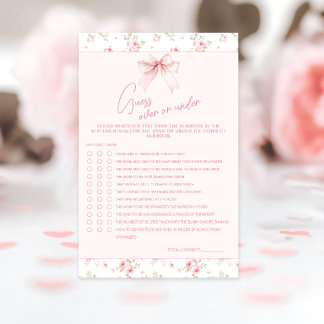 Elegant blomsterbukett-babyshower Över eller under