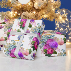 Elegant blomsterbutik Personlig jul Presentpapper