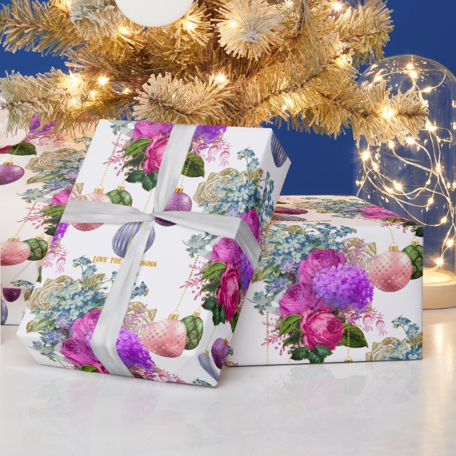 Elegant blomsterbutik Personlig jul Presentpapper (Helgdagar)