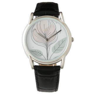 elegant blomsterdelikat och elegant armbandsur