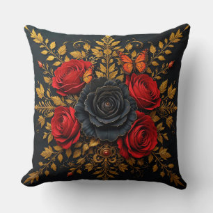 Elegant blomsterdesign kudde