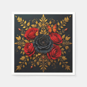 Elegant blomsterdesign pappersservett