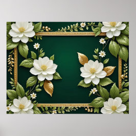 Elegant blomsterdesign poster