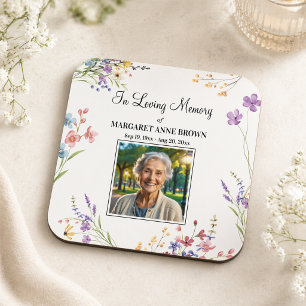 Elegant blomsterfirande av livsfoto underlägg papper kvadrat