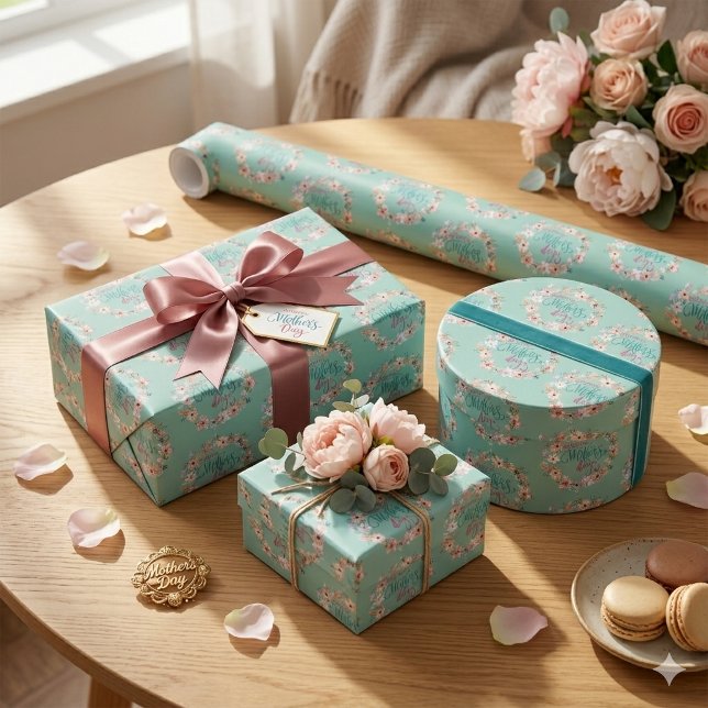 Elegant blomsterfirande av Mors dag Presentpapper (Skapare uppladdad)