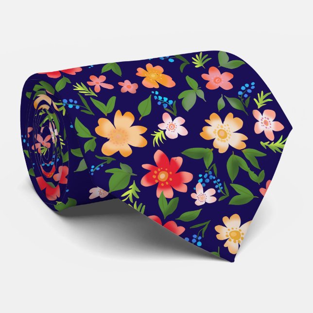 Elegant blomsterfjäderdesign slips (Rullad)