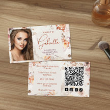 Elegant blomsterformad QR-kod för sociala medier F