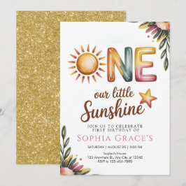 Elegant blomstergudinnan prinsessinvitation inbjudningar