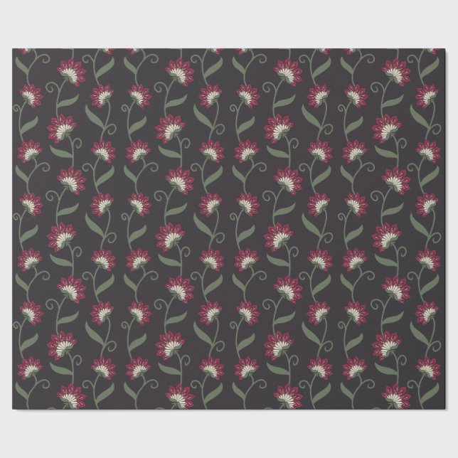 Elegant blomsterinspirerat presentpapper  (Seam)