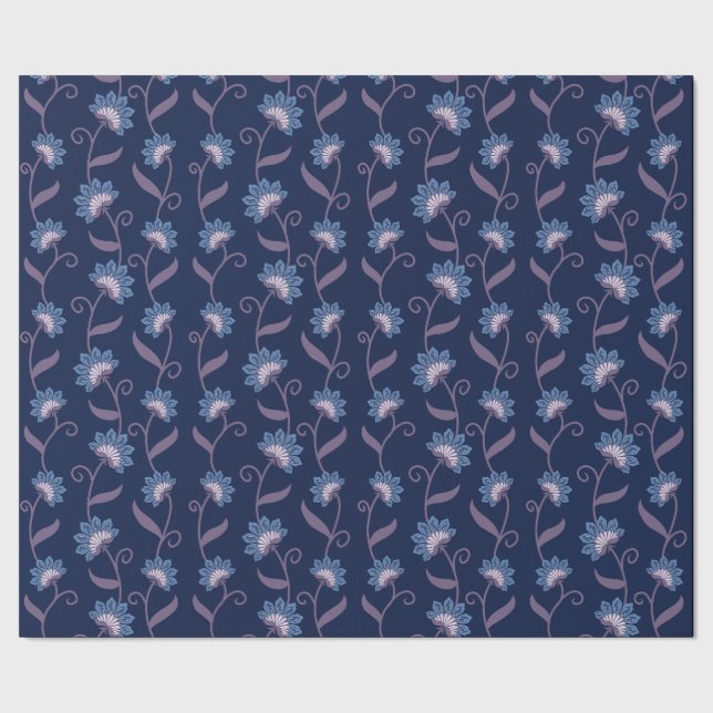 Elegant blomsterinspirerat presentpapper  (Seam)