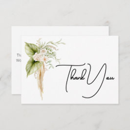 Elegant blomsterkant papper etikett namn etikett tack kort