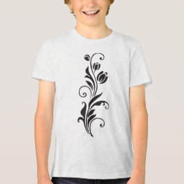 Elegant blomsterkonst t shirt