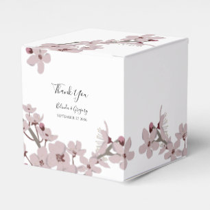Elegant blomsterkörsbärsblomning bröllop presentaskar