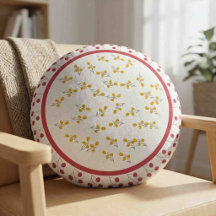 Elegant blomsterkrans Anpassad monogram rund