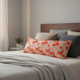Elegant blomsterkudde med vintage charm kroppskudde